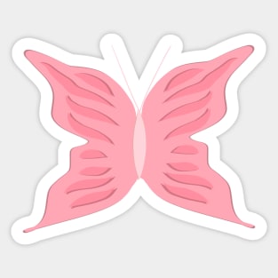 Pink Butterfly Sticker